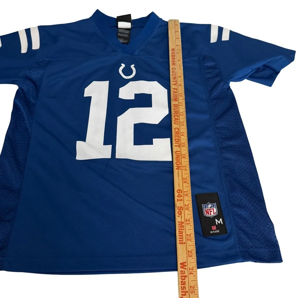 NFL Team Apparel Indianapolis Colts Andrew Luck 12 Youth‎ Medium Blue Jersey